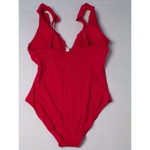 SEA LEVEL Frill One Piece Swimsuit Red 10 NEW $99 - Picture 8 of 8